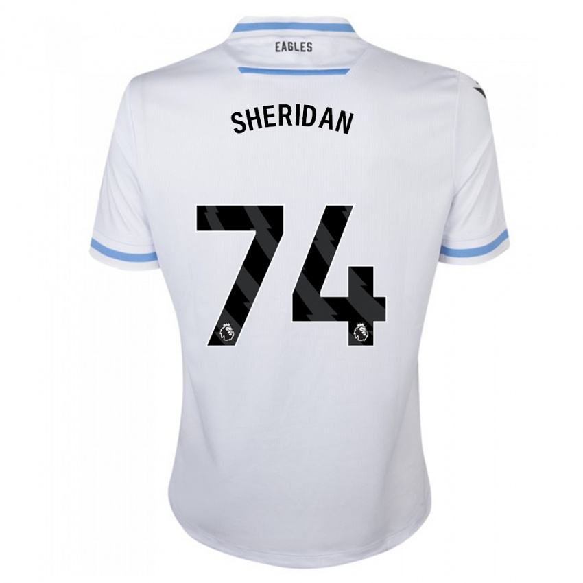 Enfant Maillot Joe Sheridan #74 Blanc Tenues Extérieur 2023/24 T-Shirt Suisse