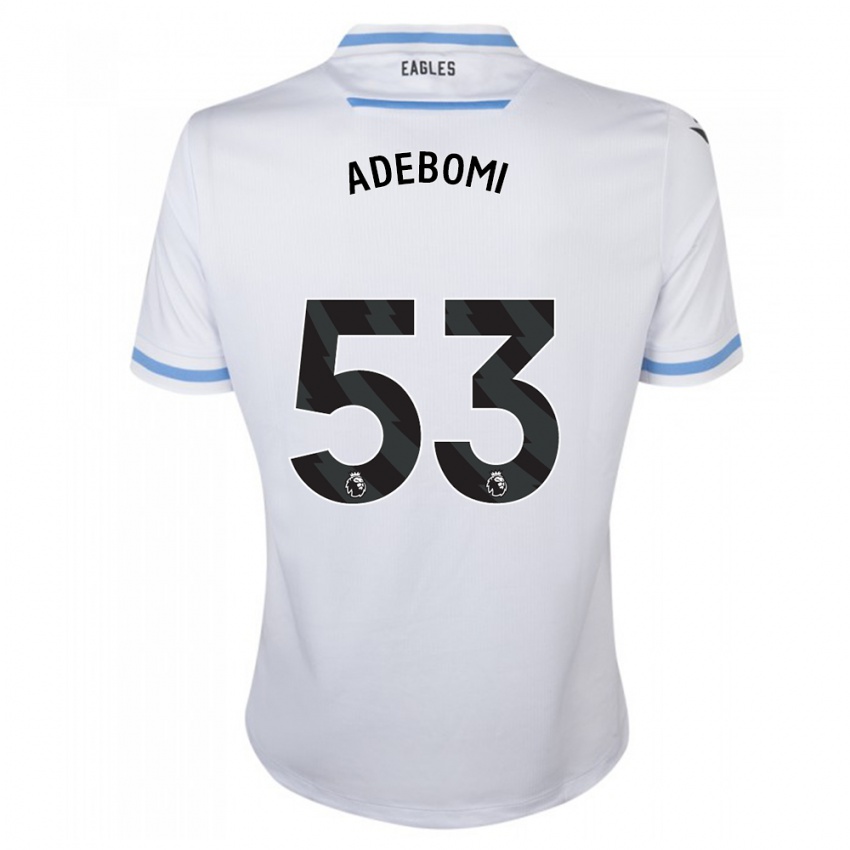 Enfant Maillot Ademola Ola Adebomi #53 Blanc Tenues Extérieur 2023/24 T-Shirt Suisse
