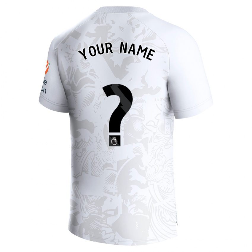 Enfant Maillot Votre Nom #0 Blanc Tenues Extérieur 2023/24 T-Shirt Suisse