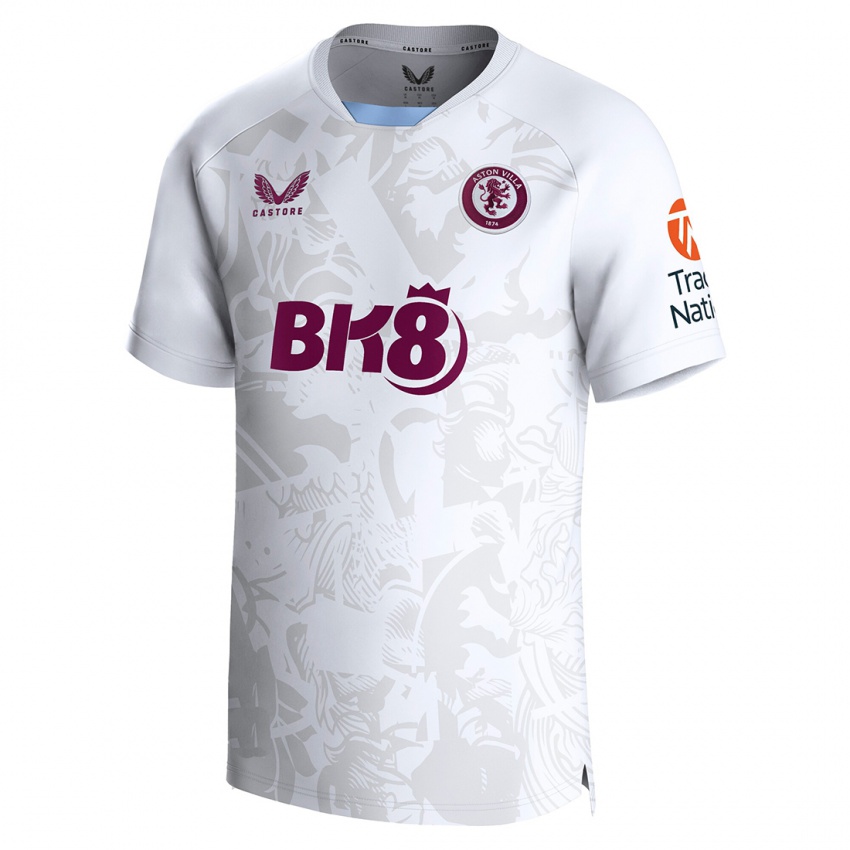 Enfant Maillot Boubacar Kamara #44 Blanc Tenues Extérieur 2023/24 T-Shirt Suisse