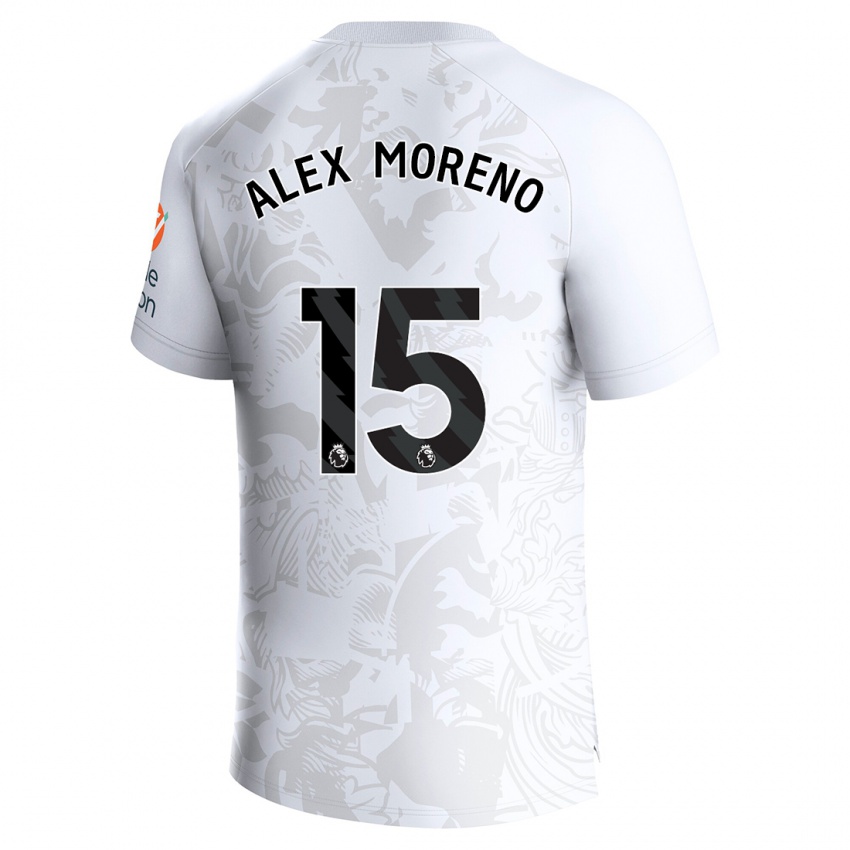 Enfant Maillot Álex Moreno #15 Blanc Tenues Extérieur 2023/24 T-Shirt Suisse