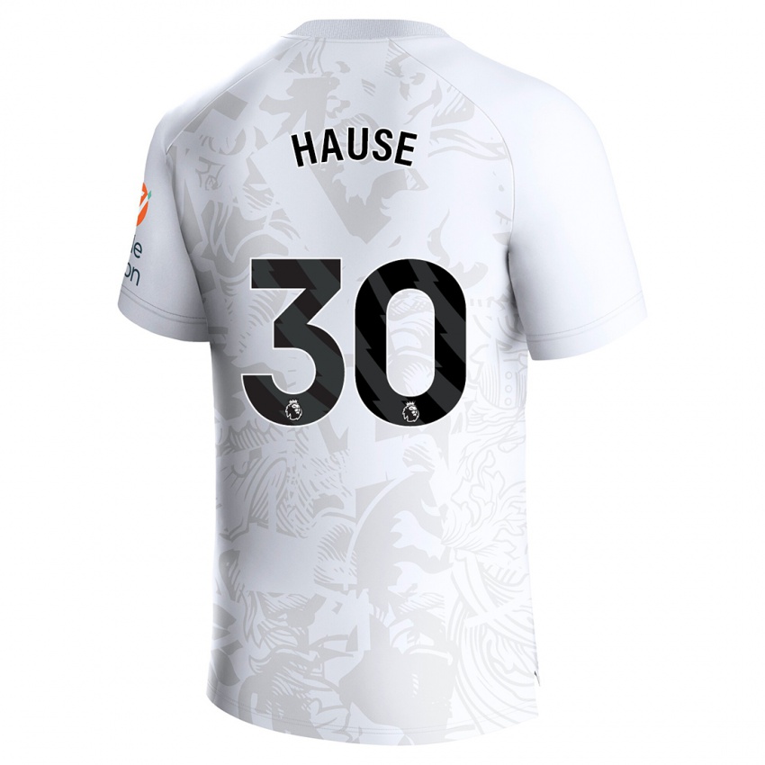 Enfant Maillot Kortney Hause #30 Blanc Tenues Extérieur 2023/24 T-Shirt Suisse
