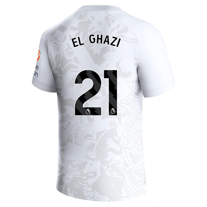 Enfant Maillot Anwar El Ghazi #21 Blanc Tenues Extérieur 2023/24 T-Shirt Suisse