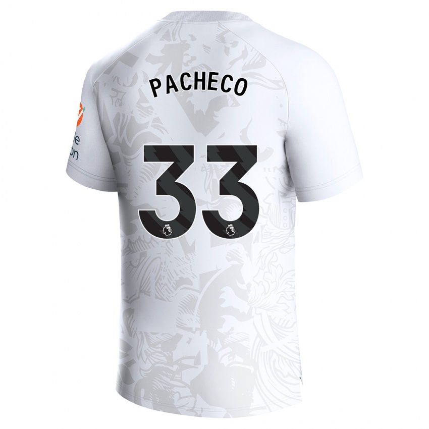 Enfant Maillot Maz Pacheco #33 Blanc Tenues Extérieur 2023/24 T-Shirt Suisse