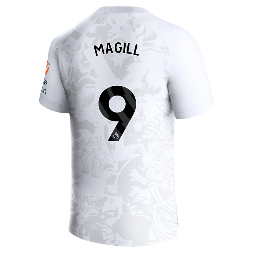 Enfant Maillot Simone Magill #9 Blanc Tenues Extérieur 2023/24 T-Shirt Suisse