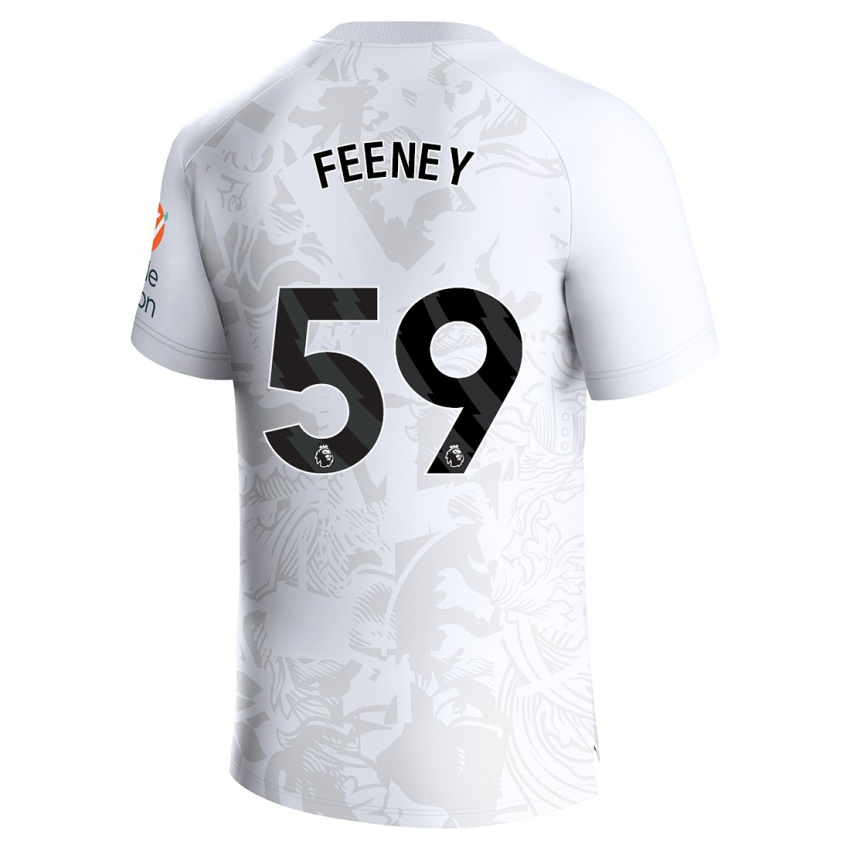 Enfant Maillot Josh Feeney #59 Blanc Tenues Extérieur 2023/24 T-Shirt Suisse