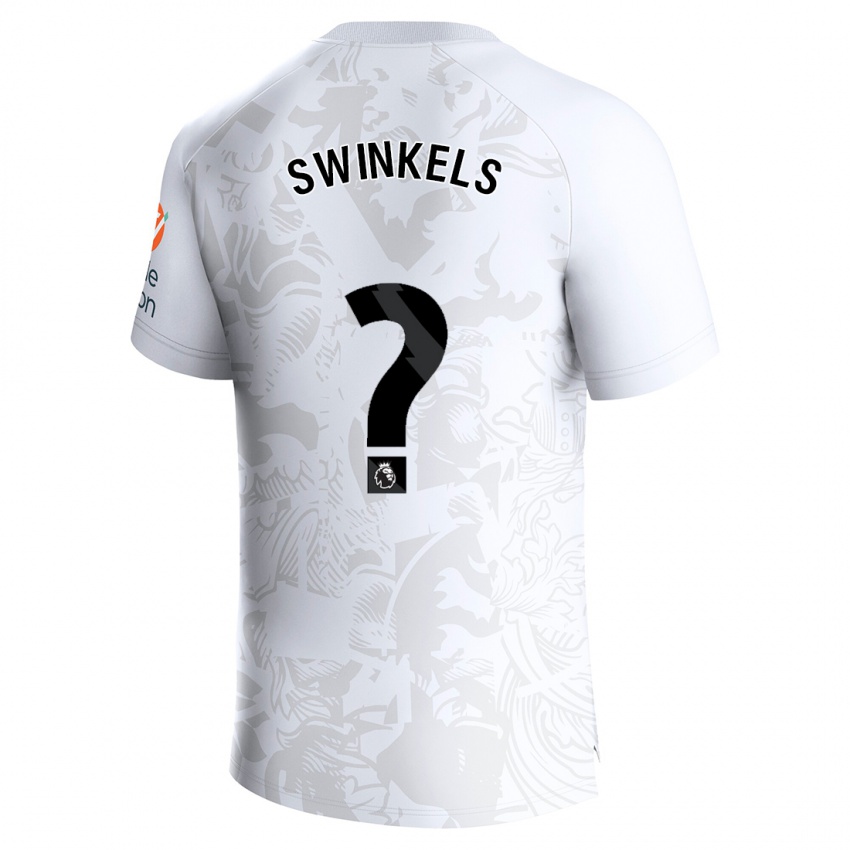 Enfant Maillot Sil Swinkels #0 Blanc Tenues Extérieur 2023/24 T-Shirt Suisse