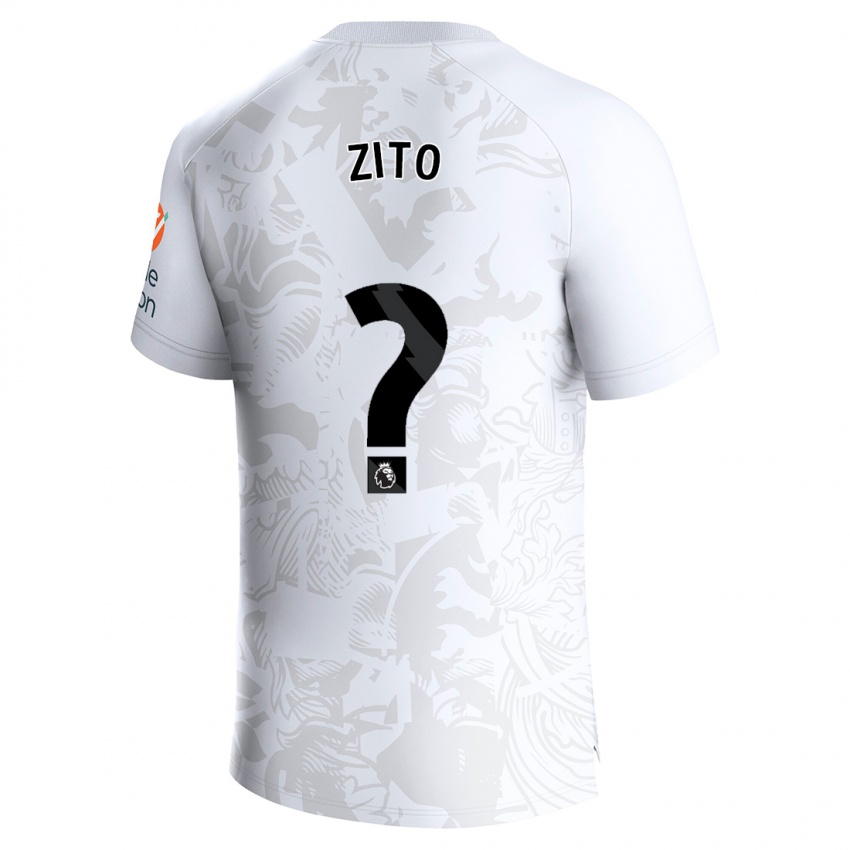 Enfant Maillot Patrick Zito #0 Blanc Tenues Extérieur 2023/24 T-Shirt Suisse