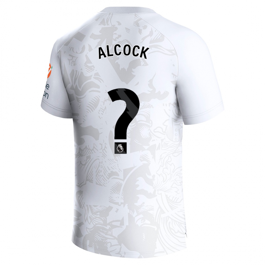 Enfant Maillot Todd Alcock #0 Blanc Tenues Extérieur 2023/24 T-Shirt Suisse