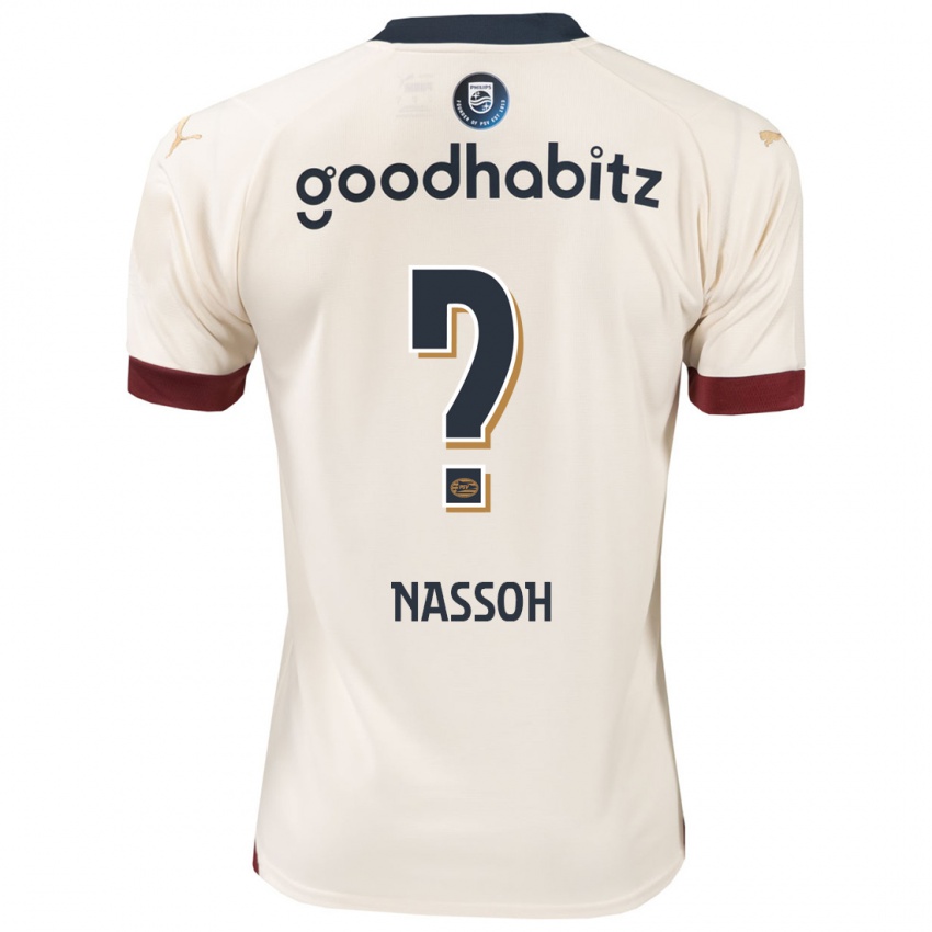 Enfant Maillot Mohamed Nassoh #0 Blanc Cassé Tenues Extérieur 2023/24 T-Shirt Suisse