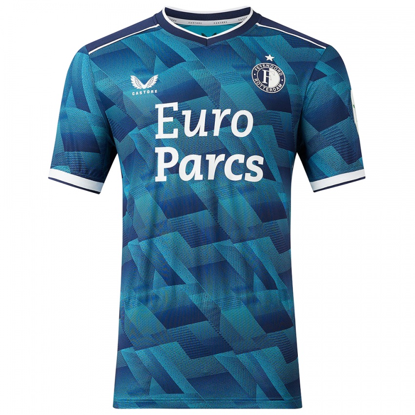 Kinder Guus Baars #40 Blau Auswärtstrikot Trikot 2023/24 T-Shirt Schweiz