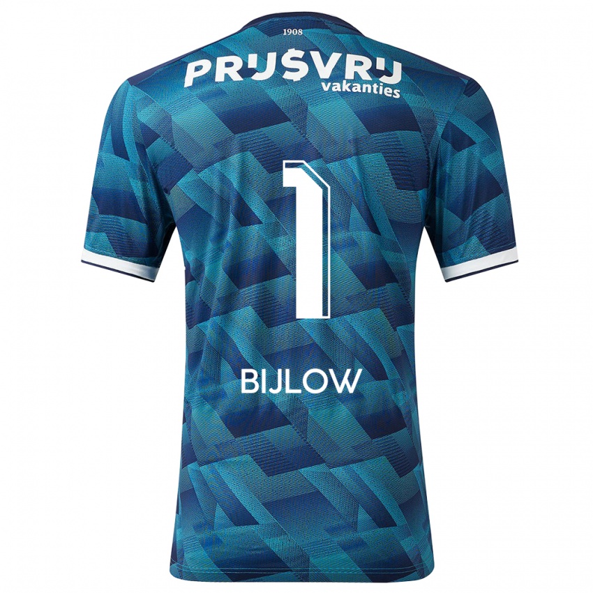 Kinder Justin Bijlow #1 Blau Auswärtstrikot Trikot 2023/24 T-Shirt Schweiz