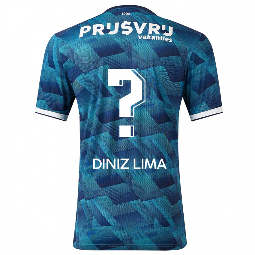Kinder Lucas Diniz Lima #0 Blau Auswärtstrikot Trikot 2023/24 T-Shirt Schweiz