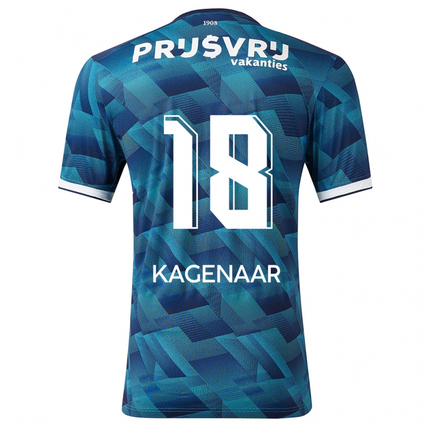 Kinder Isa Kagenaar #18 Blau Auswärtstrikot Trikot 2023/24 T-Shirt Schweiz
