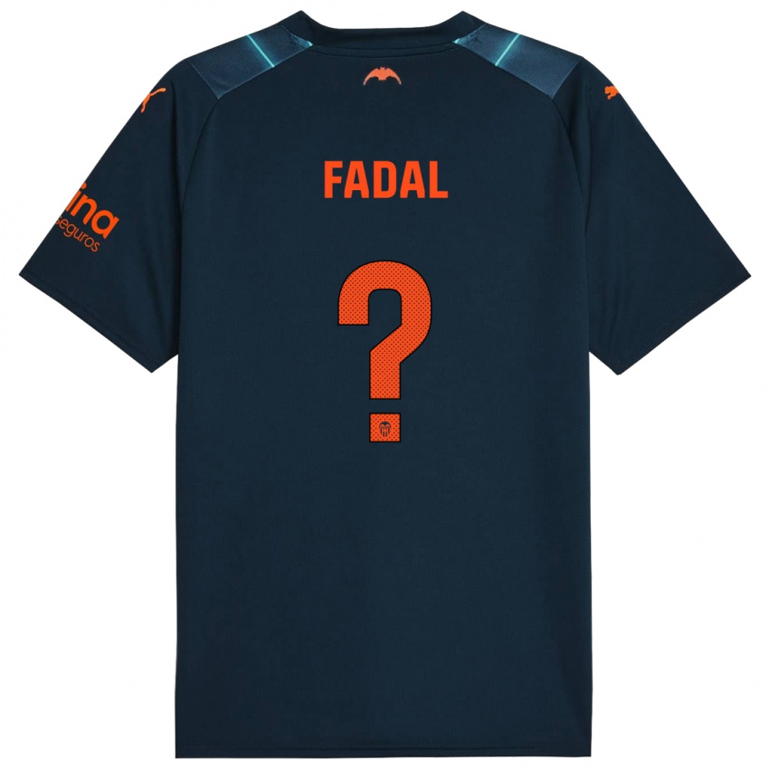 Enfant Maillot Ali Fadal #0 Bleu Marin Tenues Extérieur 2023/24 T-Shirt Suisse