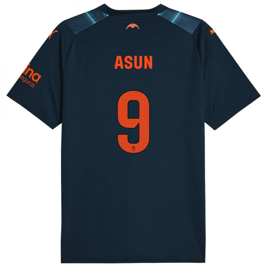 Kinder Asun #9 Marineblau Auswärtstrikot Trikot 2023/24 T-Shirt Schweiz