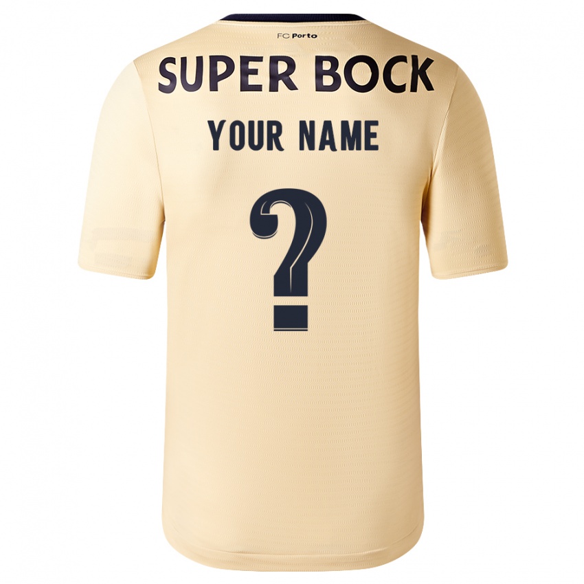 Kinder Ihren Namen #0 Beige-Gold Auswärtstrikot Trikot 2023/24 T-Shirt Schweiz
