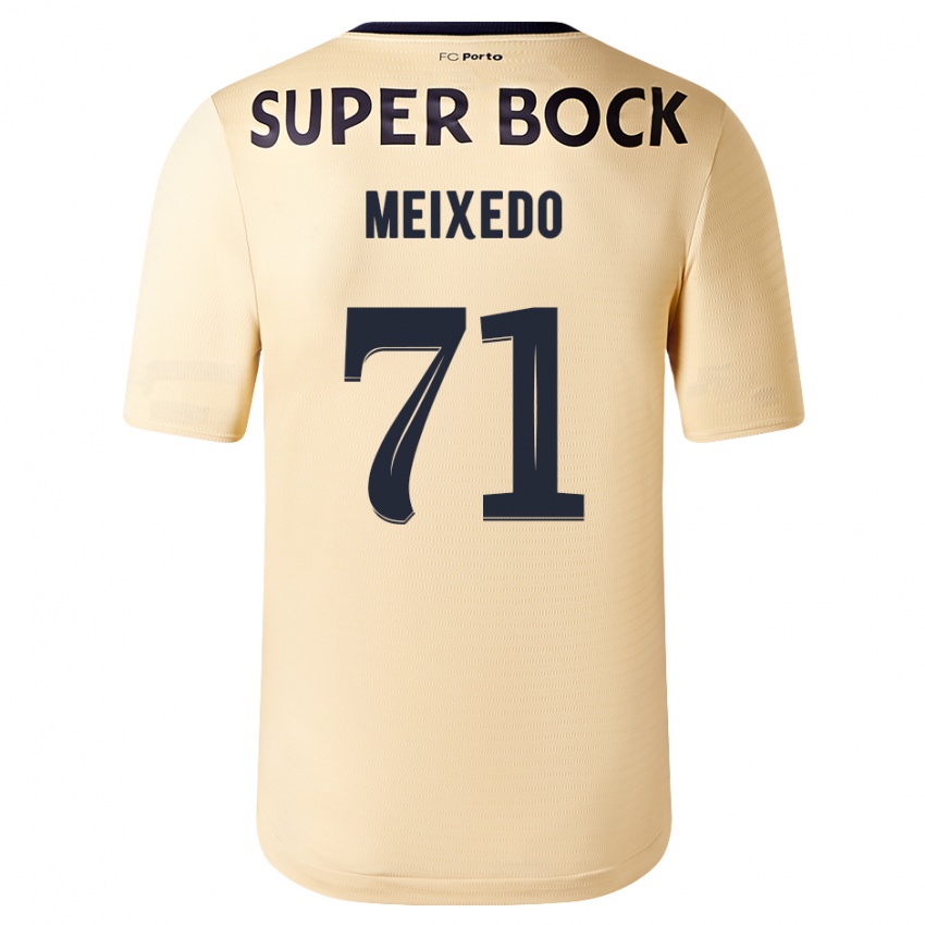 Kinder Francisco Meixedo #71 Beige-Gold Auswärtstrikot Trikot 2023/24 T-Shirt Schweiz