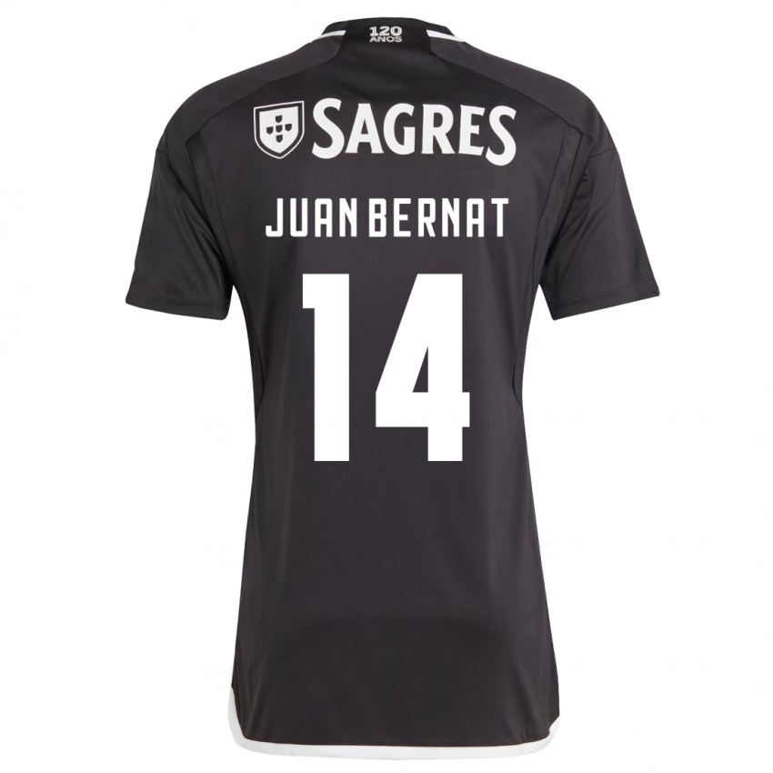 Kinder Juan Bernat #14 Schwarz Auswärtstrikot Trikot 2023/24 T-Shirt Schweiz