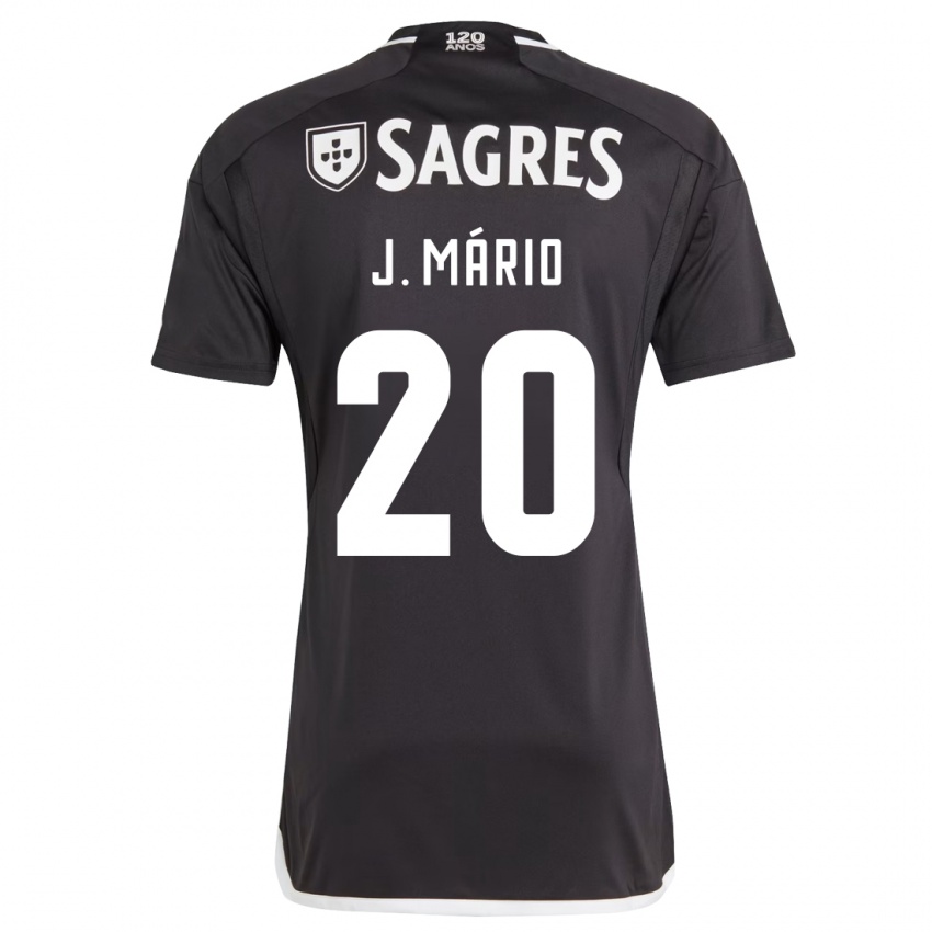 Kinder João Mário #20 Schwarz Auswärtstrikot Trikot 2023/24 T-Shirt Schweiz