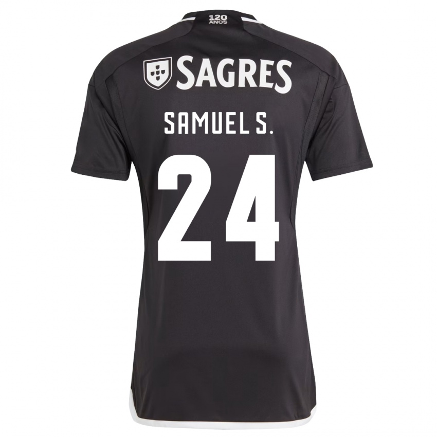 Enfant Maillot Samuel Soares #24 Noir Tenues Extérieur 2023/24 T-Shirt Suisse