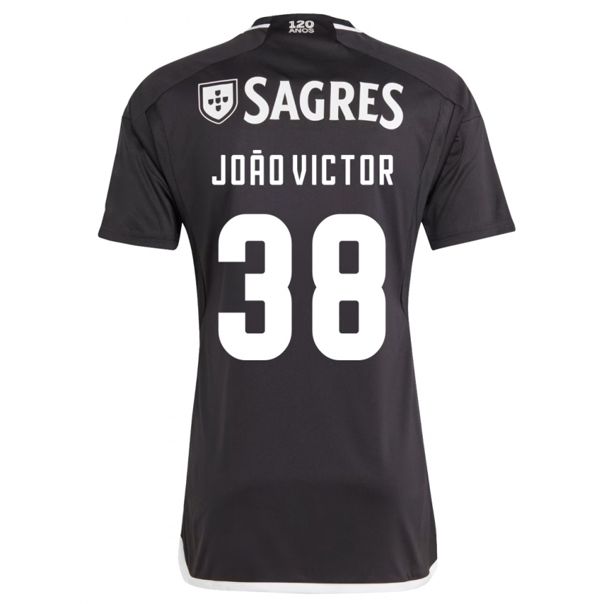 Kinder Joao Victor #38 Schwarz Auswärtstrikot Trikot 2023/24 T-Shirt Schweiz
