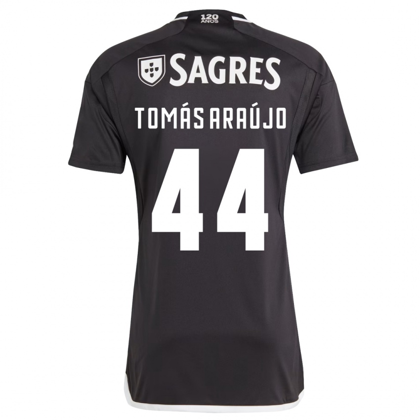 Enfant Maillot Tomás Araújo #44 Noir Tenues Extérieur 2023/24 T-Shirt Suisse