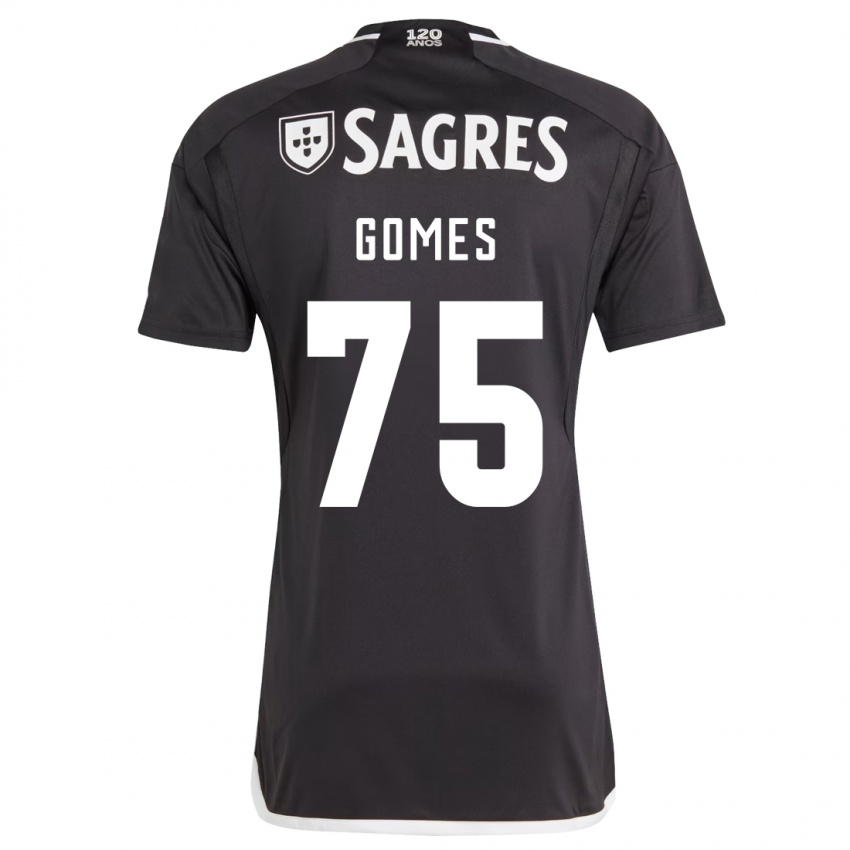 Kinder André Gomes #75 Schwarz Auswärtstrikot Trikot 2023/24 T-Shirt Schweiz