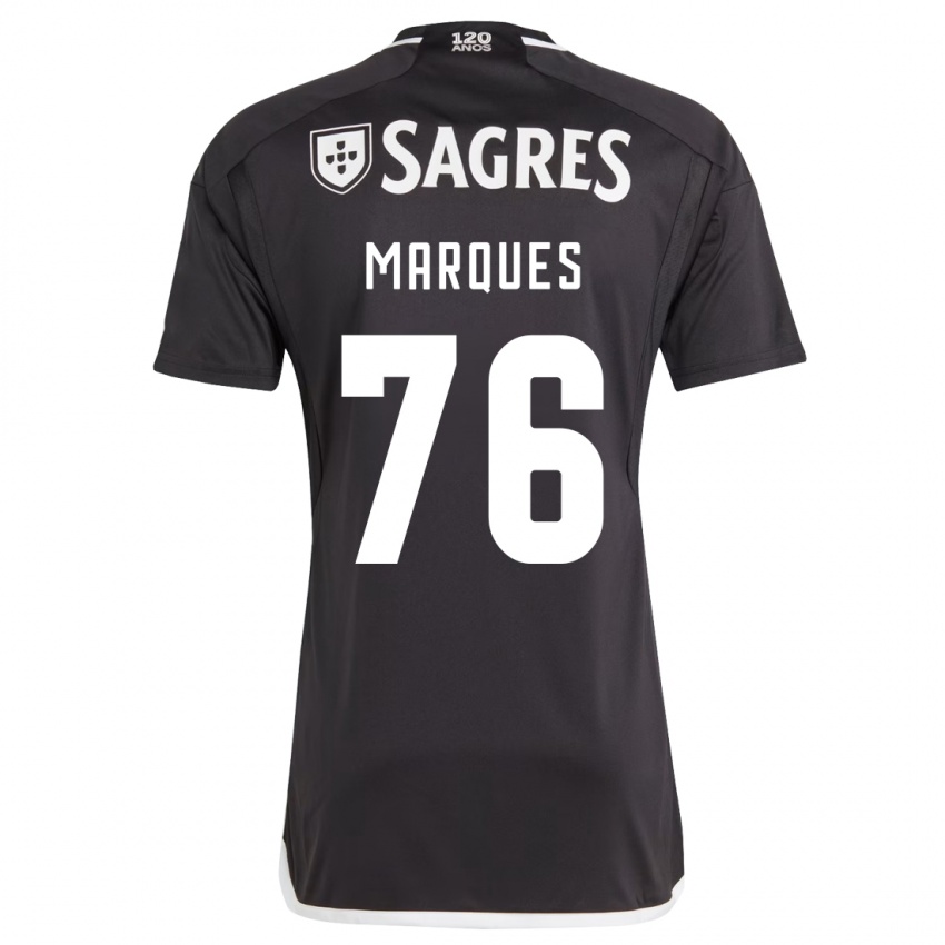 Enfant Maillot Gustavo Marques #76 Noir Tenues Extérieur 2023/24 T-Shirt Suisse