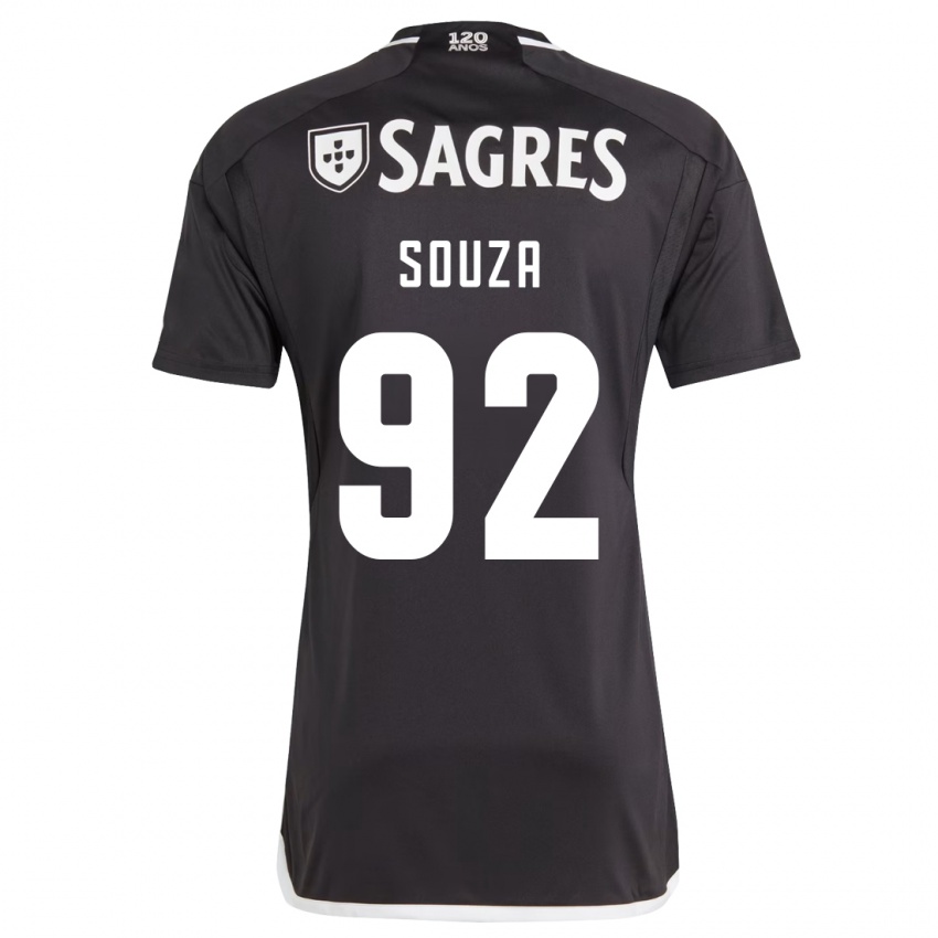 Enfant Maillot Pedro Souza #92 Noir Tenues Extérieur 2023/24 T-Shirt Suisse