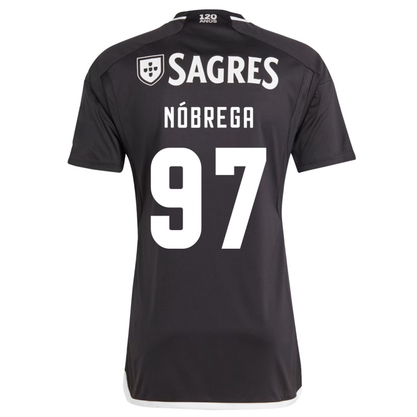 Kinder Ricardo Nóbrega #97 Schwarz Auswärtstrikot Trikot 2023/24 T-Shirt Schweiz