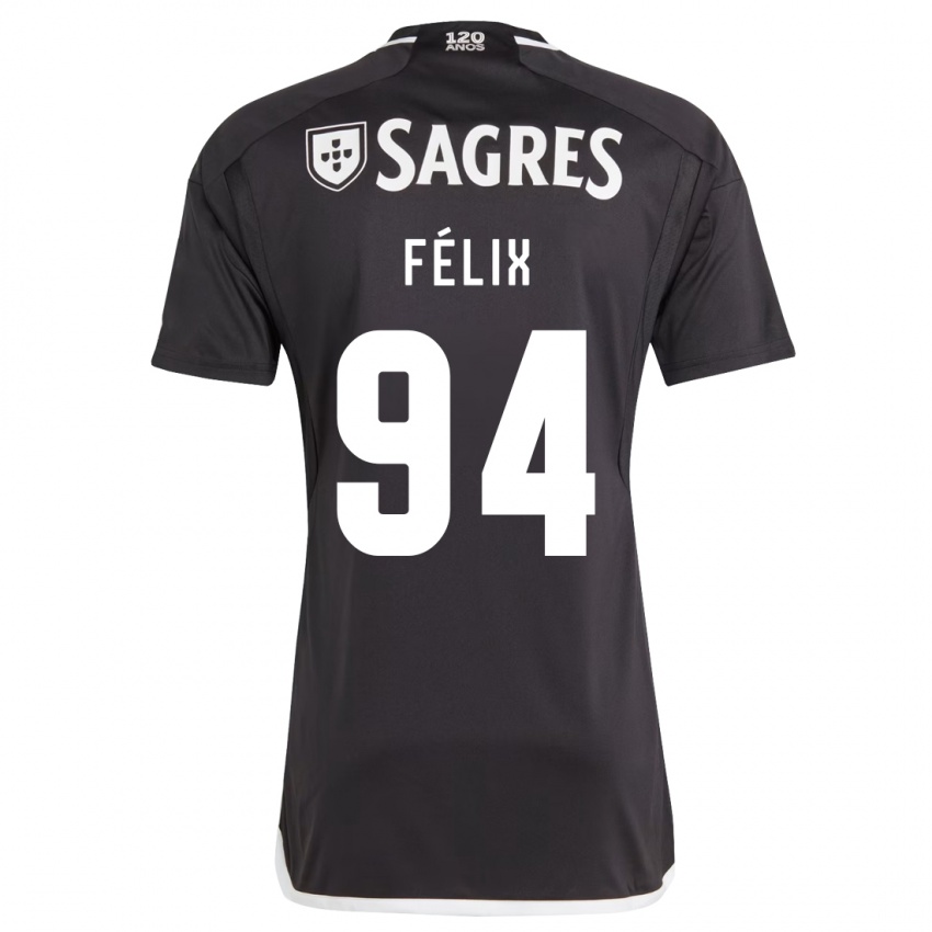Kinder Hugo Félix #94 Schwarz Auswärtstrikot Trikot 2023/24 T-Shirt Schweiz