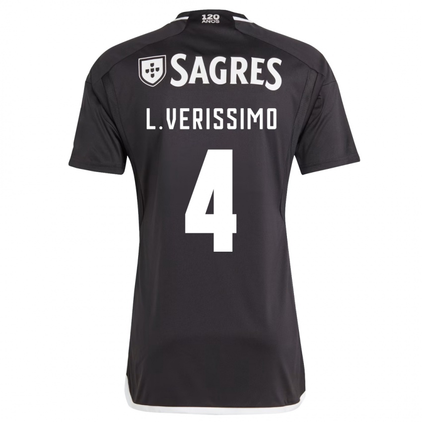 Kinder Lucas Verissimo #4 Schwarz Auswärtstrikot Trikot 2023/24 T-Shirt Schweiz