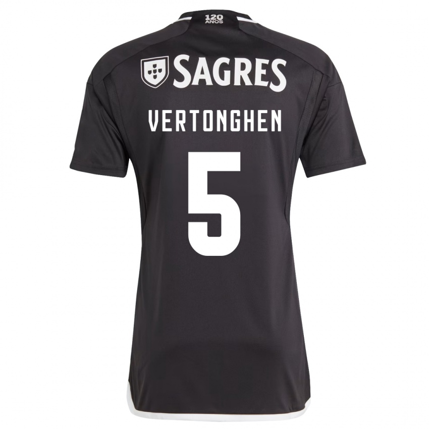 Kinder Jan Vertonghen #5 Schwarz Auswärtstrikot Trikot 2023/24 T-Shirt Schweiz