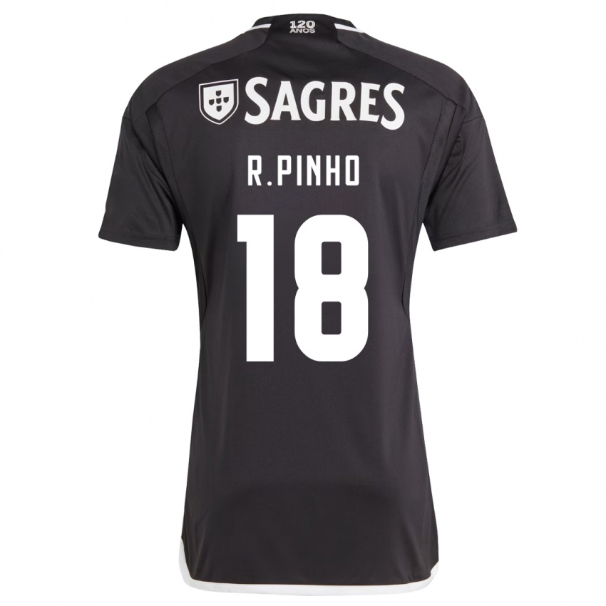 Kinder Rodrigo Pinho #18 Schwarz Auswärtstrikot Trikot 2023/24 T-Shirt Schweiz