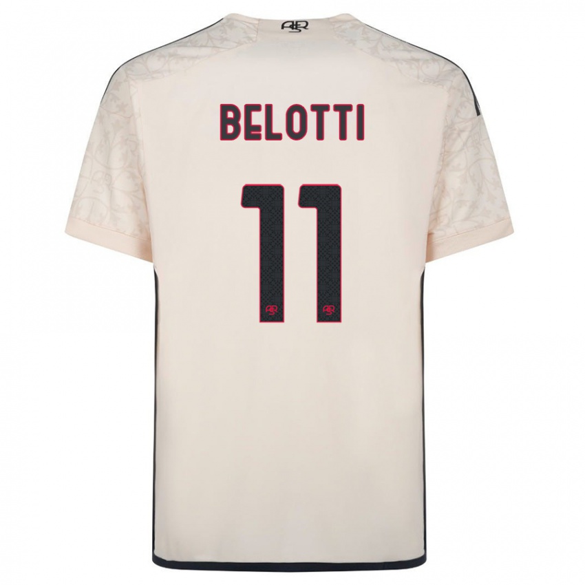 Enfant Maillot Andrea Belotti #11 Blanc Cassé Tenues Extérieur 2023/24 T-Shirt Suisse