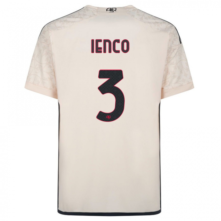 Enfant Maillot Simone Ienco #3 Blanc Cassé Tenues Extérieur 2023/24 T-Shirt Suisse