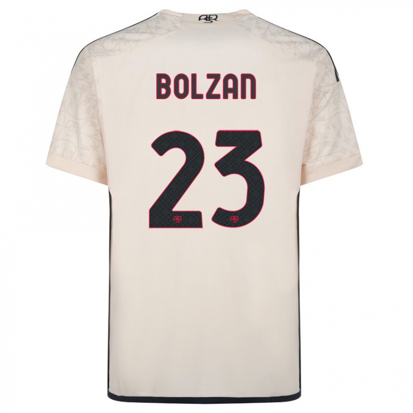 Enfant Maillot Alessandro Bolzan #23 Blanc Cassé Tenues Extérieur 2023/24 T-Shirt Suisse