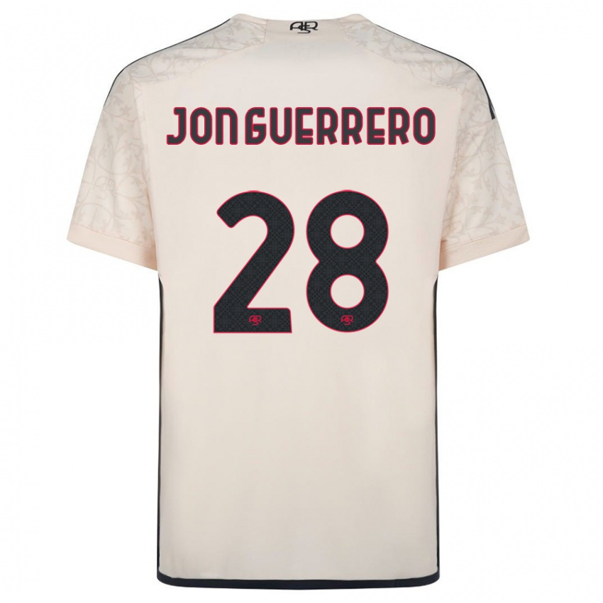 Enfant Maillot Julen Jon Guerrero #28 Blanc Cassé Tenues Extérieur 2023/24 T-Shirt Suisse