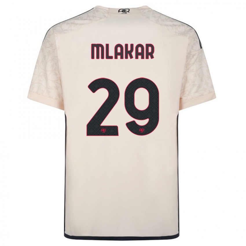 Enfant Maillot Luka Mlakar #29 Blanc Cassé Tenues Extérieur 2023/24 T-Shirt Suisse