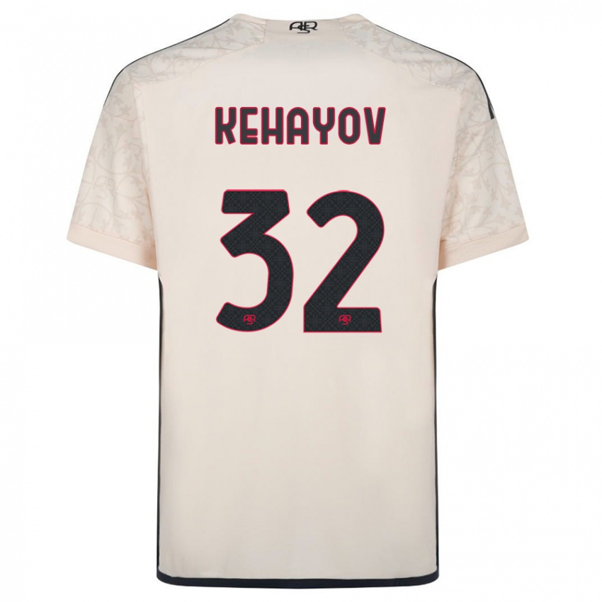 Kinder Atanas Kehayov #32 Cremefarben Auswärtstrikot Trikot 2023/24 T-Shirt Schweiz
