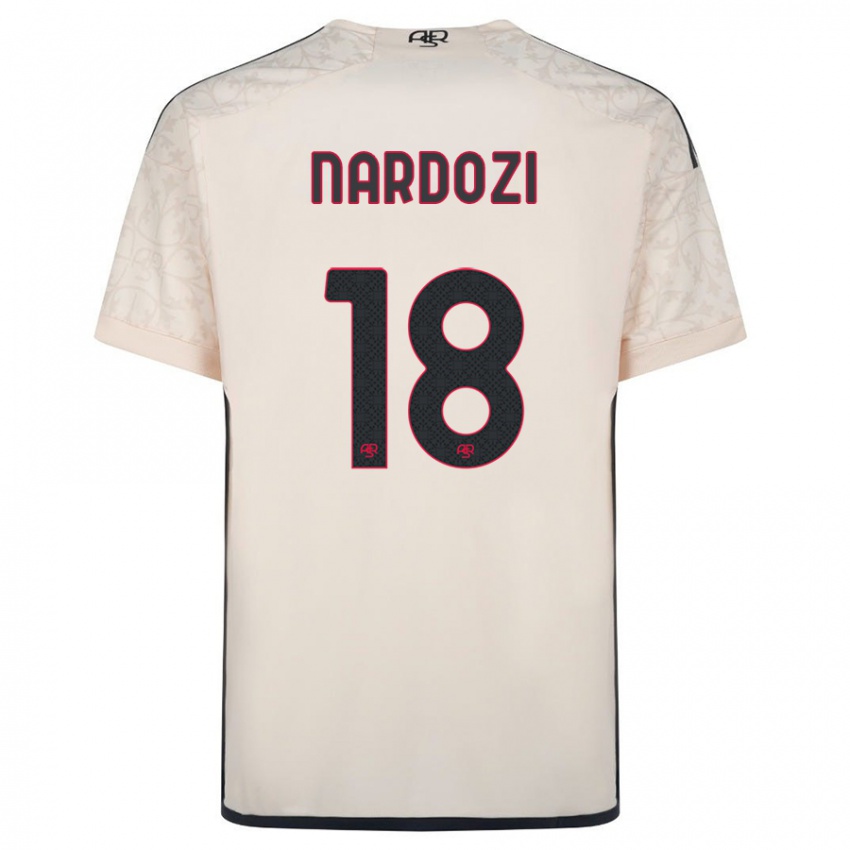 Enfant Maillot Manuel Nardozi #18 Blanc Cassé Tenues Extérieur 2023/24 T-Shirt Suisse