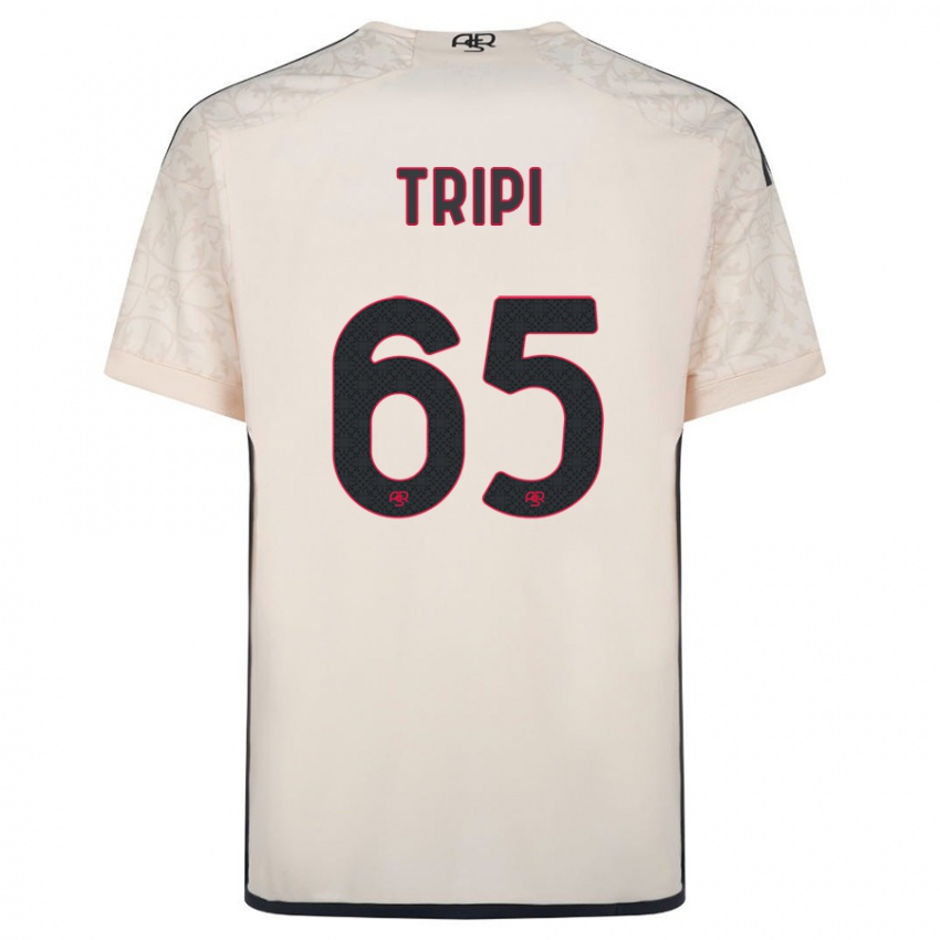 Enfant Maillot Filippo Tripi #65 Blanc Cassé Tenues Extérieur 2023/24 T-Shirt Suisse