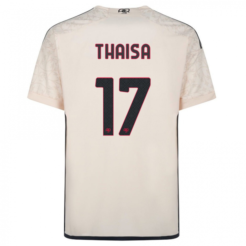 Enfant Maillot Thaisa #17 Blanc Cassé Tenues Extérieur 2023/24 T-Shirt Suisse