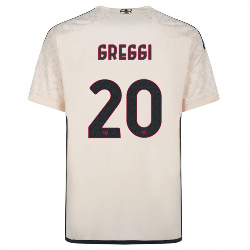 Enfant Maillot Giada Greggi #20 Blanc Cassé Tenues Extérieur 2023/24 T-Shirt Suisse