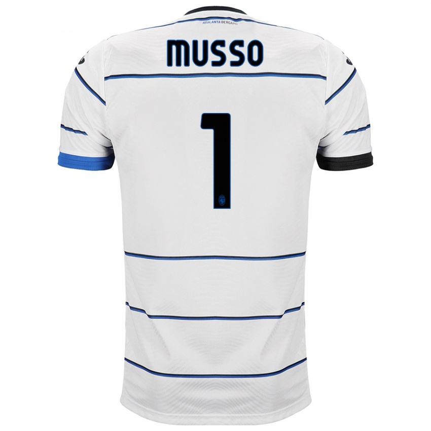 Enfant Maillot Juan Musso #1 Blanc Tenues Extérieur 2023/24 T-Shirt Suisse