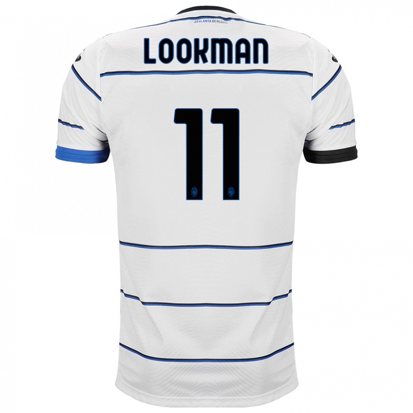 Enfant Maillot Ademola Lookman #11 Blanc Tenues Extérieur 2023/24 T-Shirt Suisse