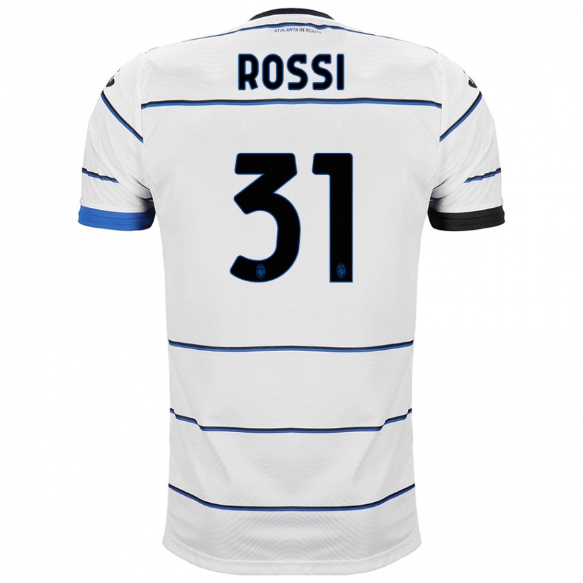 Enfant Maillot Francesco Rossi #31 Blanc Tenues Extérieur 2023/24 T-Shirt Suisse