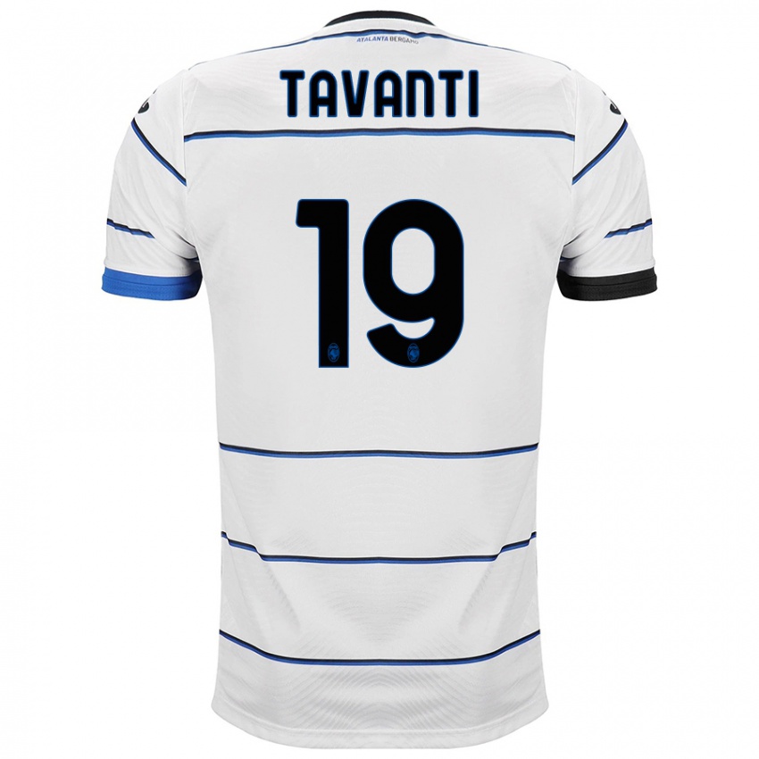Enfant Maillot Mattia Tavanti #19 Blanc Tenues Extérieur 2023/24 T-Shirt Suisse
