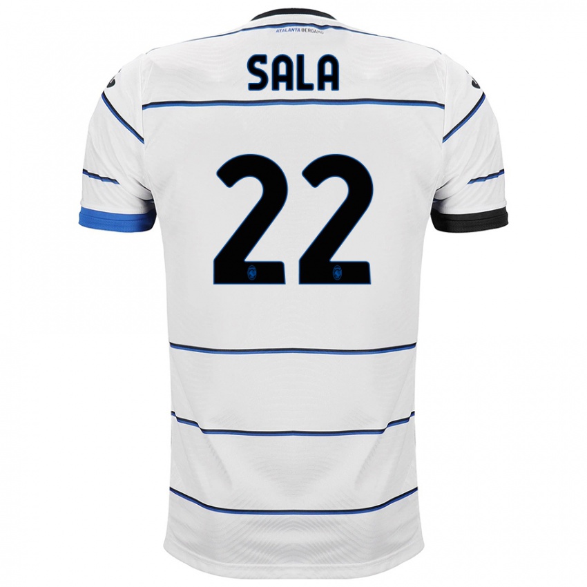 Enfant Maillot Lorenzo Sala #22 Blanc Tenues Extérieur 2023/24 T-Shirt Suisse